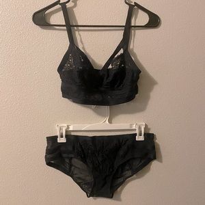 Adore Me bondage style Bra and Panties
